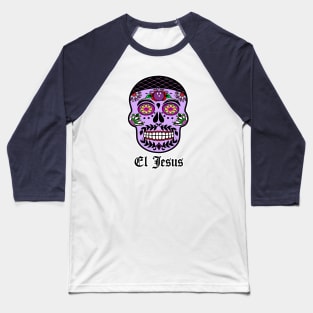 El Jesus Sugar Skull Baseball T-Shirt